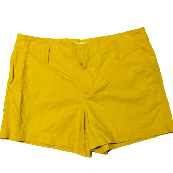LOFT Bright Yellow Casual Shorts - Picture 1 of 6